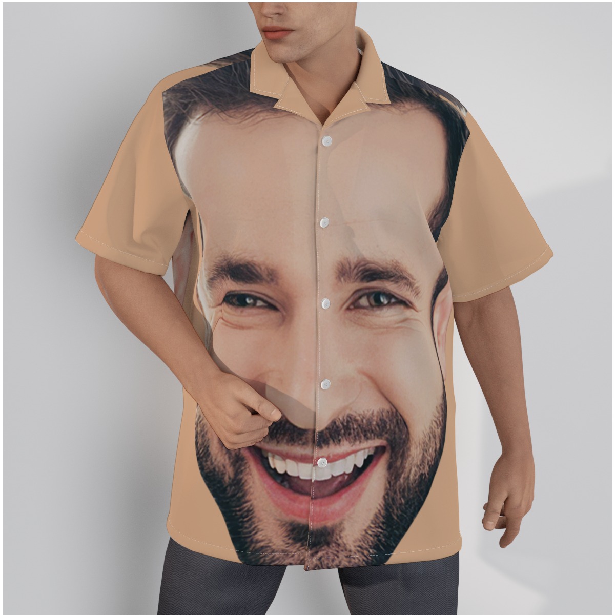 Custom Hawaiian Shirts With Big Face - variant image 1