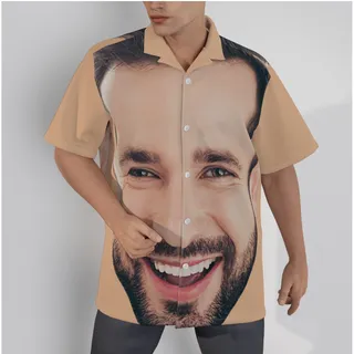 Custom Hawaiian Shirts With Big Face