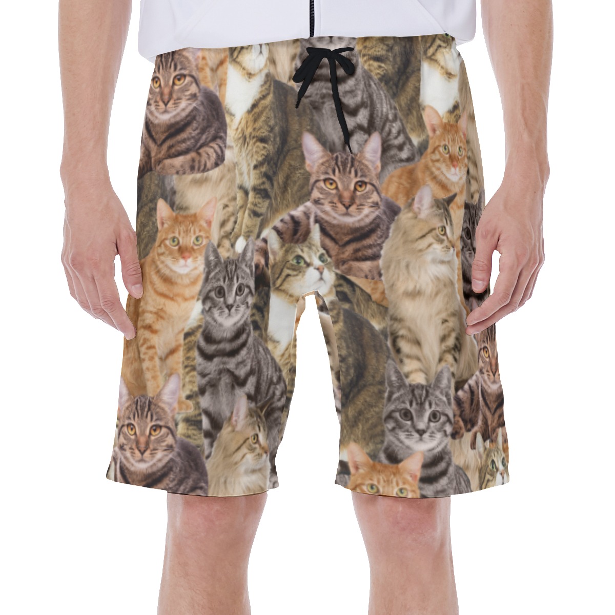 Funny Custom Pet Photo Swim Trunks For Men - variant image 1