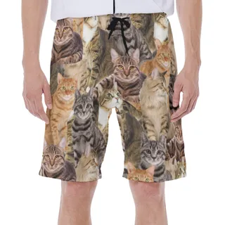 Funny Custom Pet Photo Swim Trunks For Men