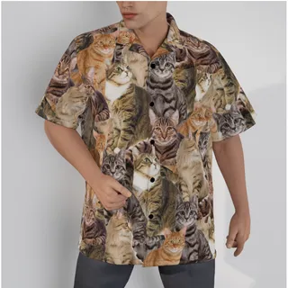 Custom Your Own Photo Cat Lover Hawaiian Shirt