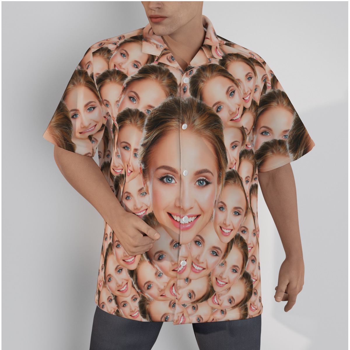 Hilarious Hawaiian Shirt With Custom Face - variant image 1
