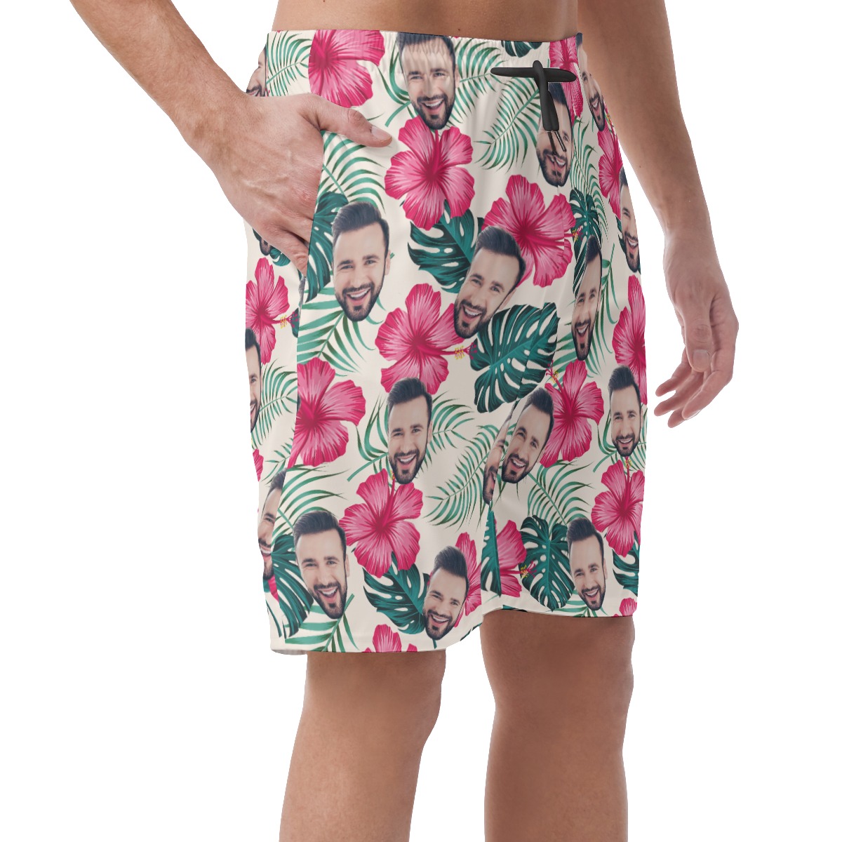 Men's Custom Face Beach Shorts