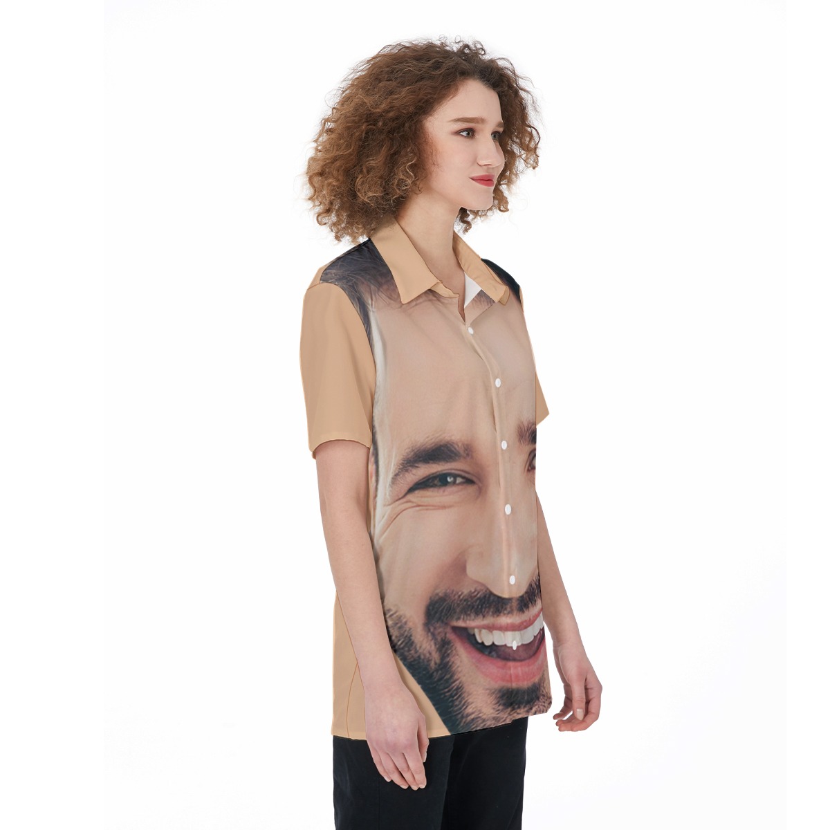 Funny Women's Hawaiian Shirt With Custom Face