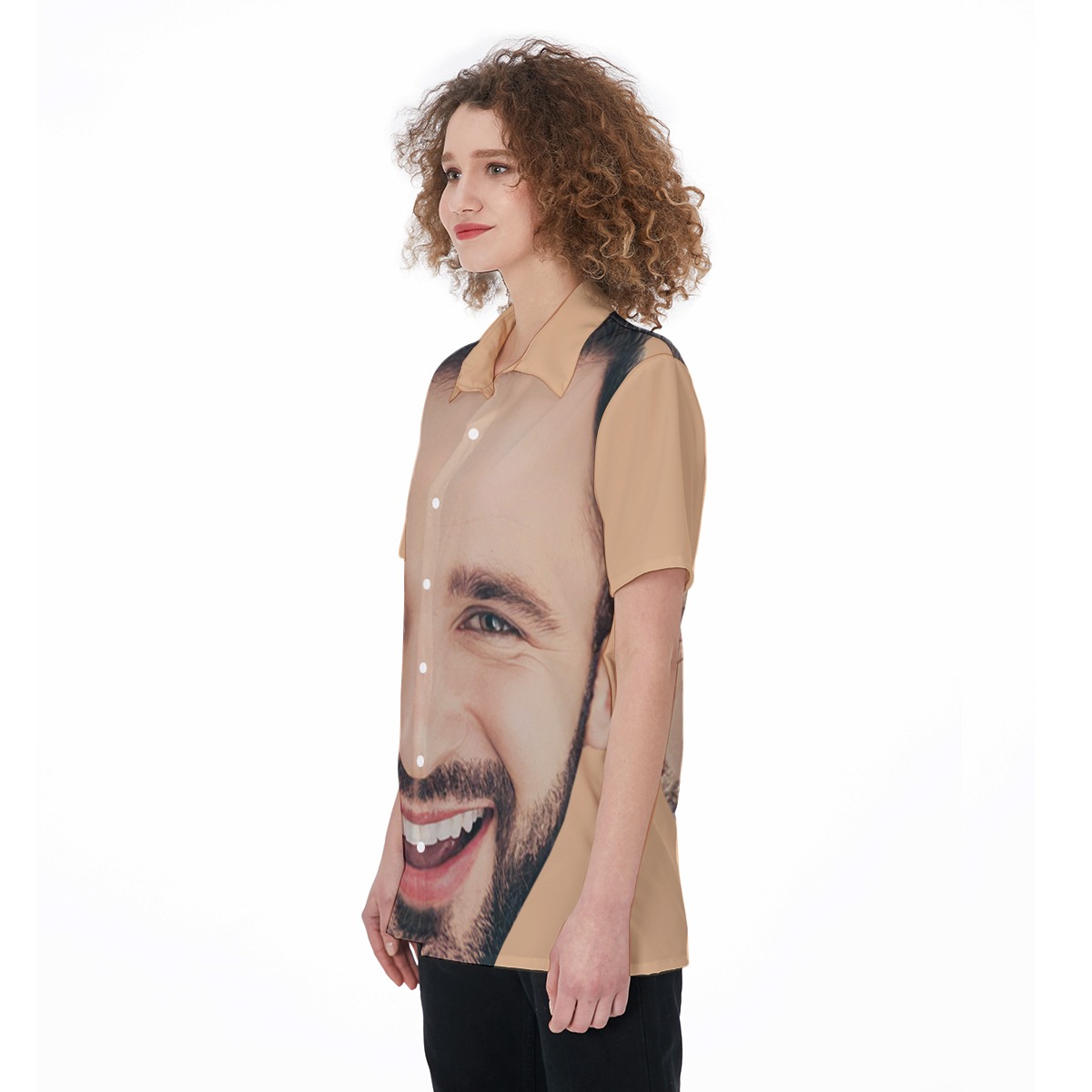Funny Women's Hawaiian Shirt With Custom Face
