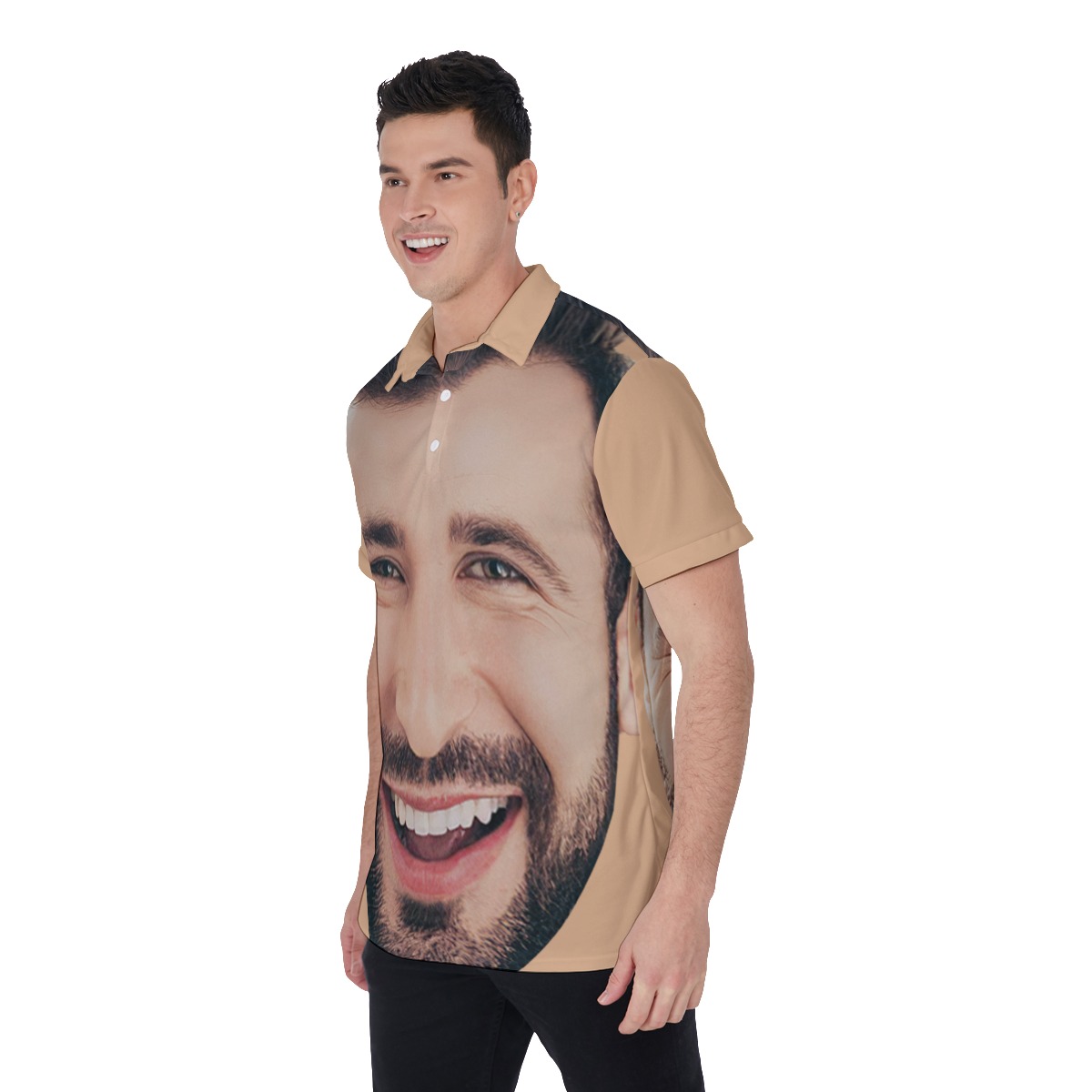 Unique Custom Face Men's Polo Shirt