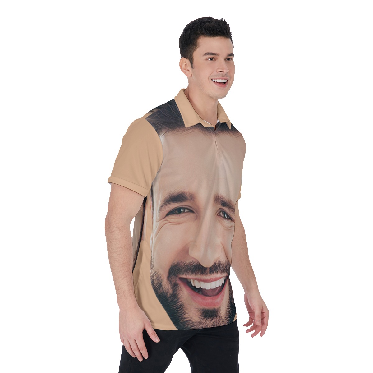 Unique Custom Face Men's Polo Shirt