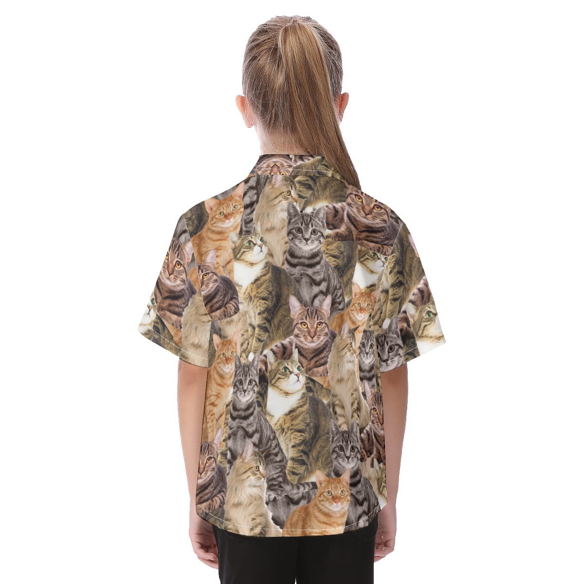 Cool Custom Dog And Cat Photo Kid's Button Up Shirt