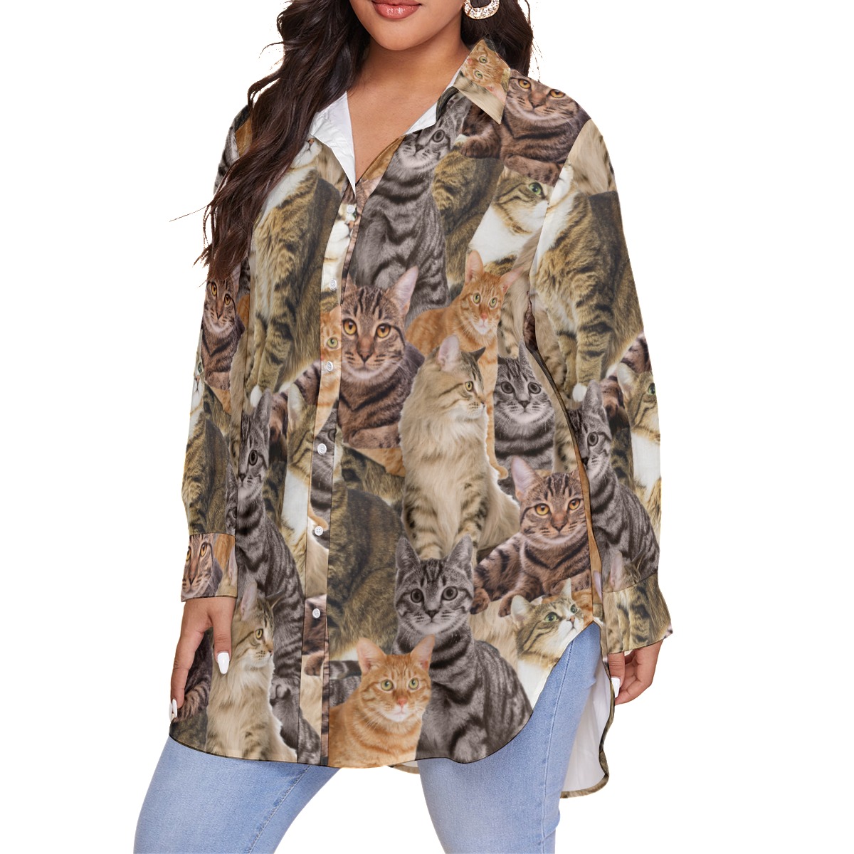 Custom Dog And Cat Photo Hawaiian Shirt Plus Size