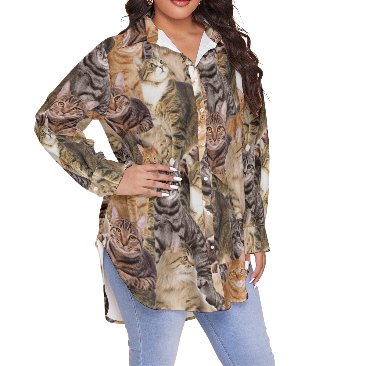 Custom Dog And Cat Photo Hawaiian Shirt Plus Size