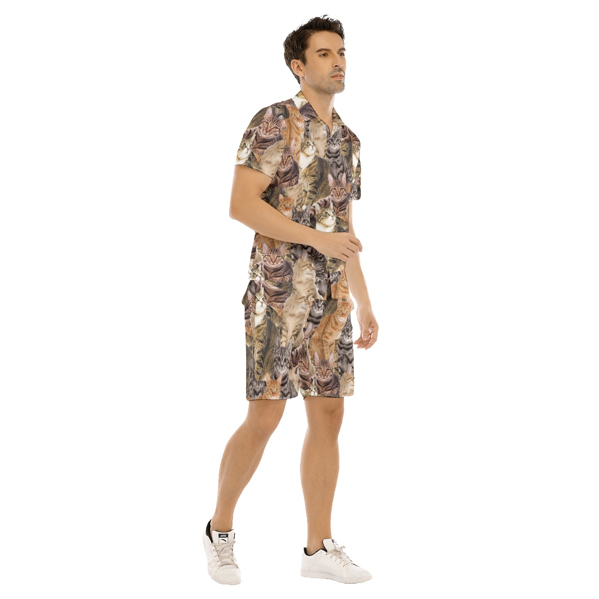 Funny Custom Pet Photo Men's Hawaiian Set