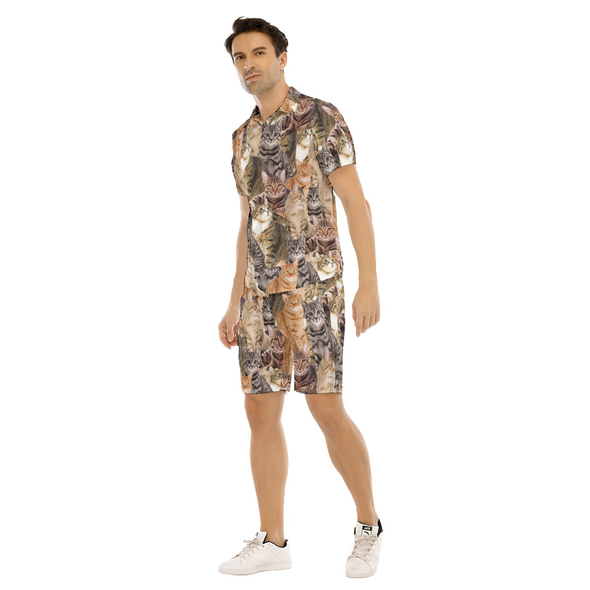 Funny Custom Pet Photo Men's Hawaiian Set