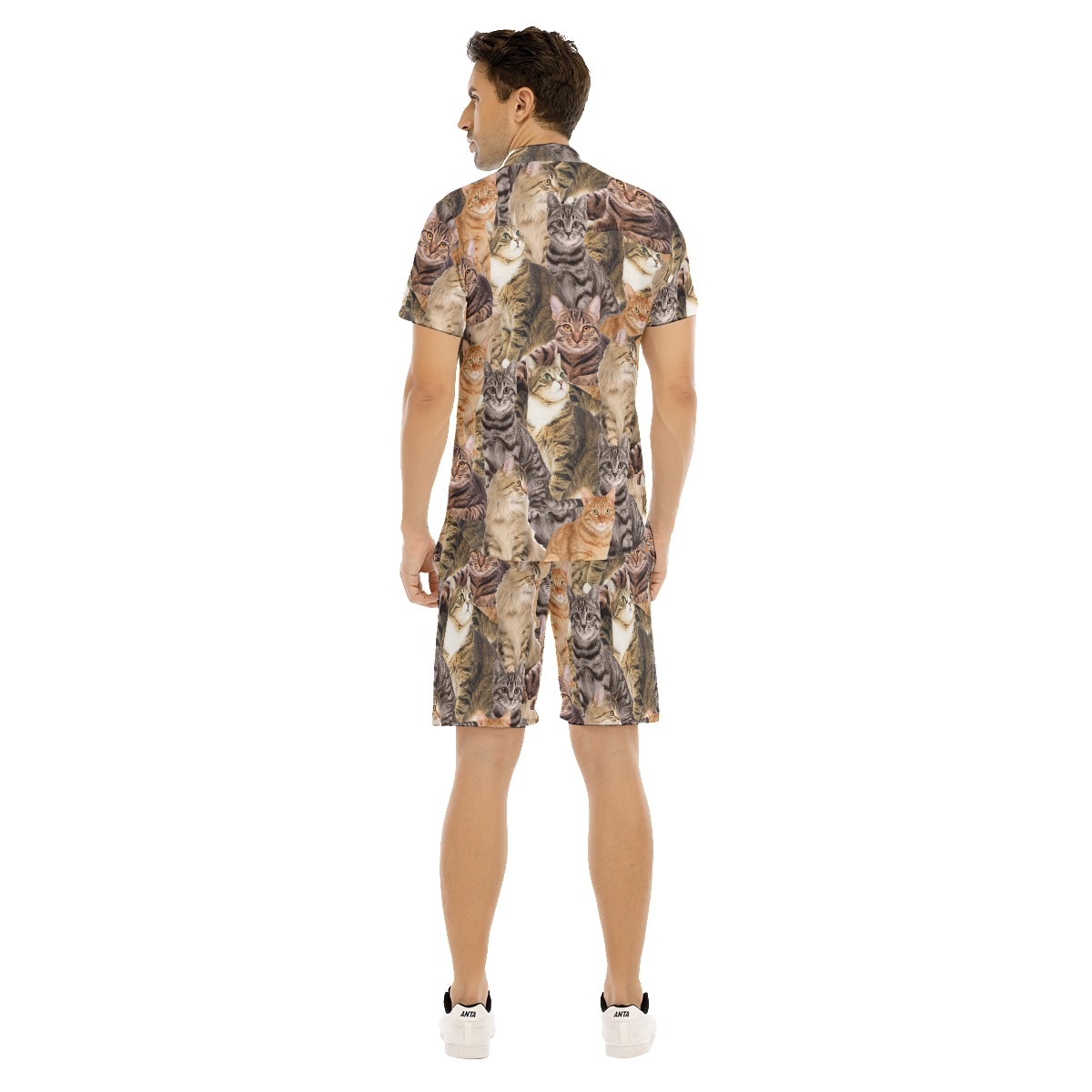 Funny Custom Pet Photo Men's Hawaiian Set