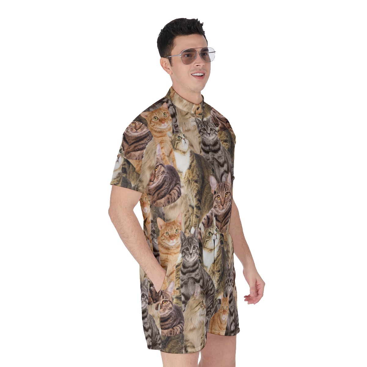 Unique Custom Dog Cat Photo Men's Romper