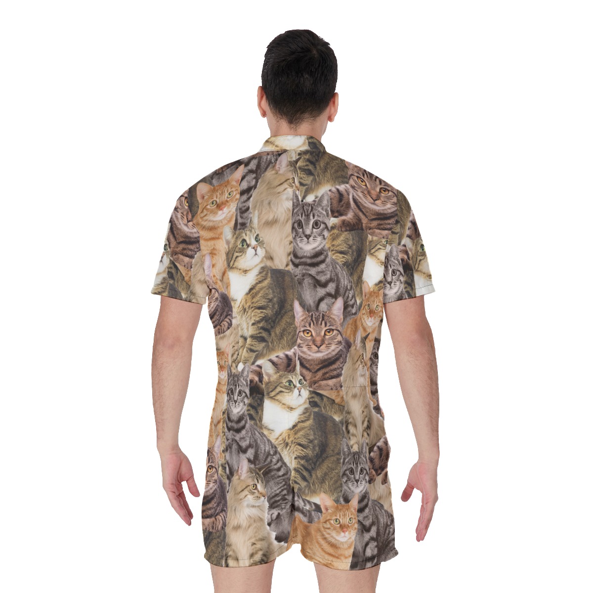 Unique Custom Dog Cat Photo Men's Romper