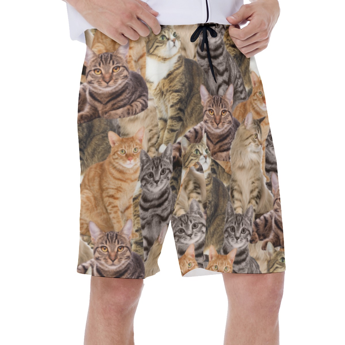 Funny Custom Pet Photo Swim Trunks For Men