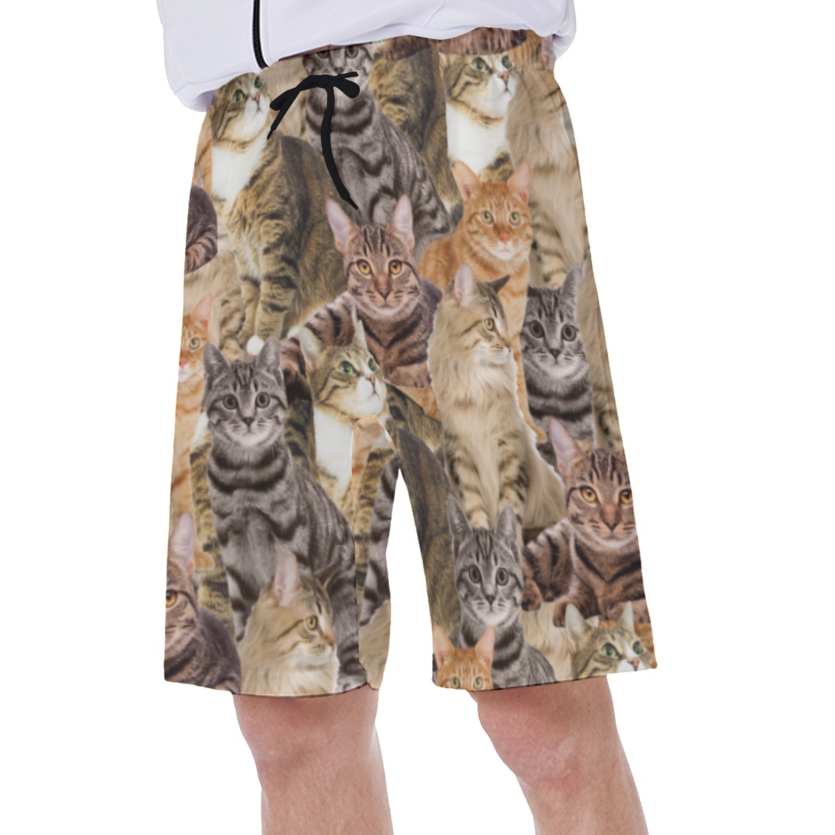 Funny Custom Pet Photo Swim Trunks For Men