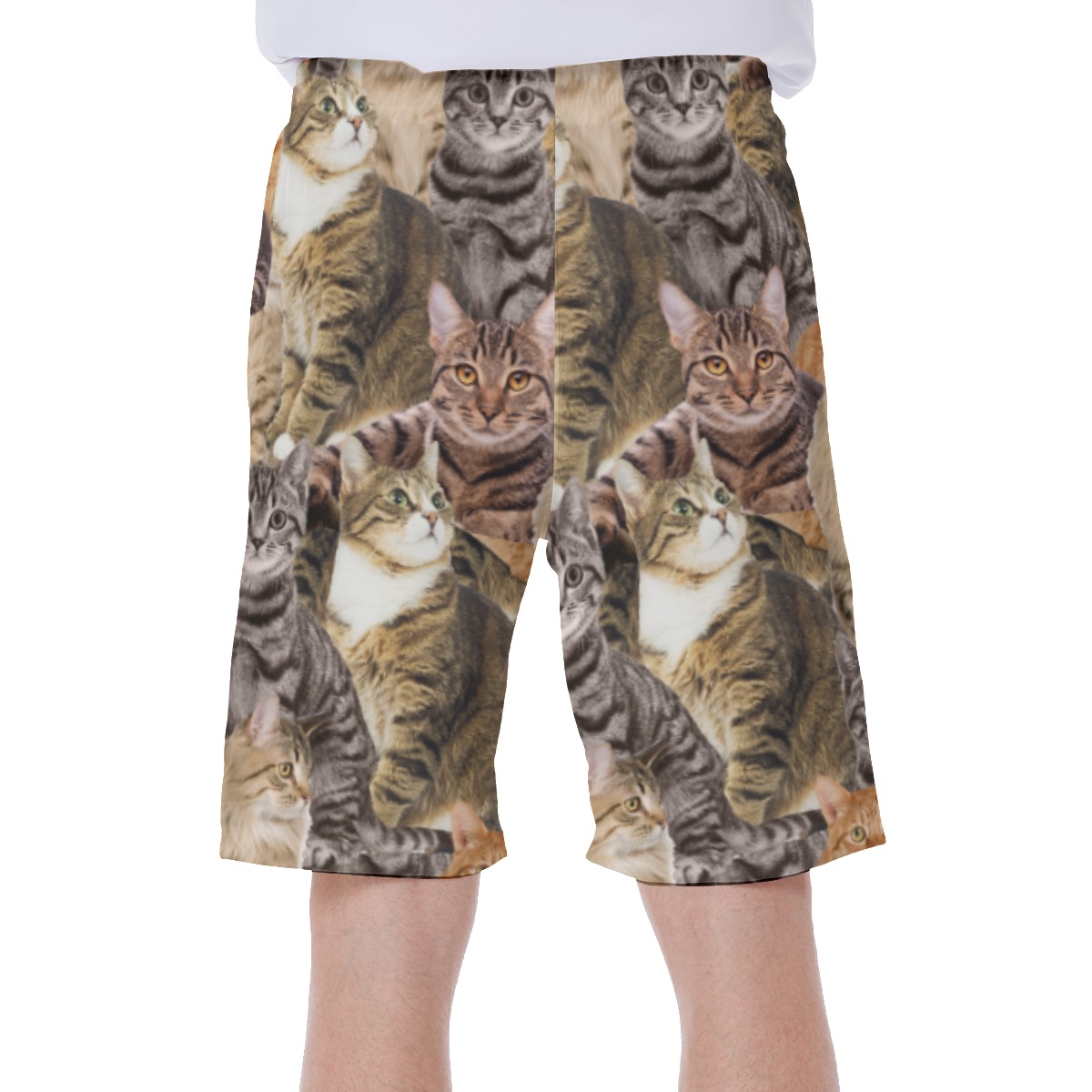 Funny Custom Pet Photo Swim Trunks For Men