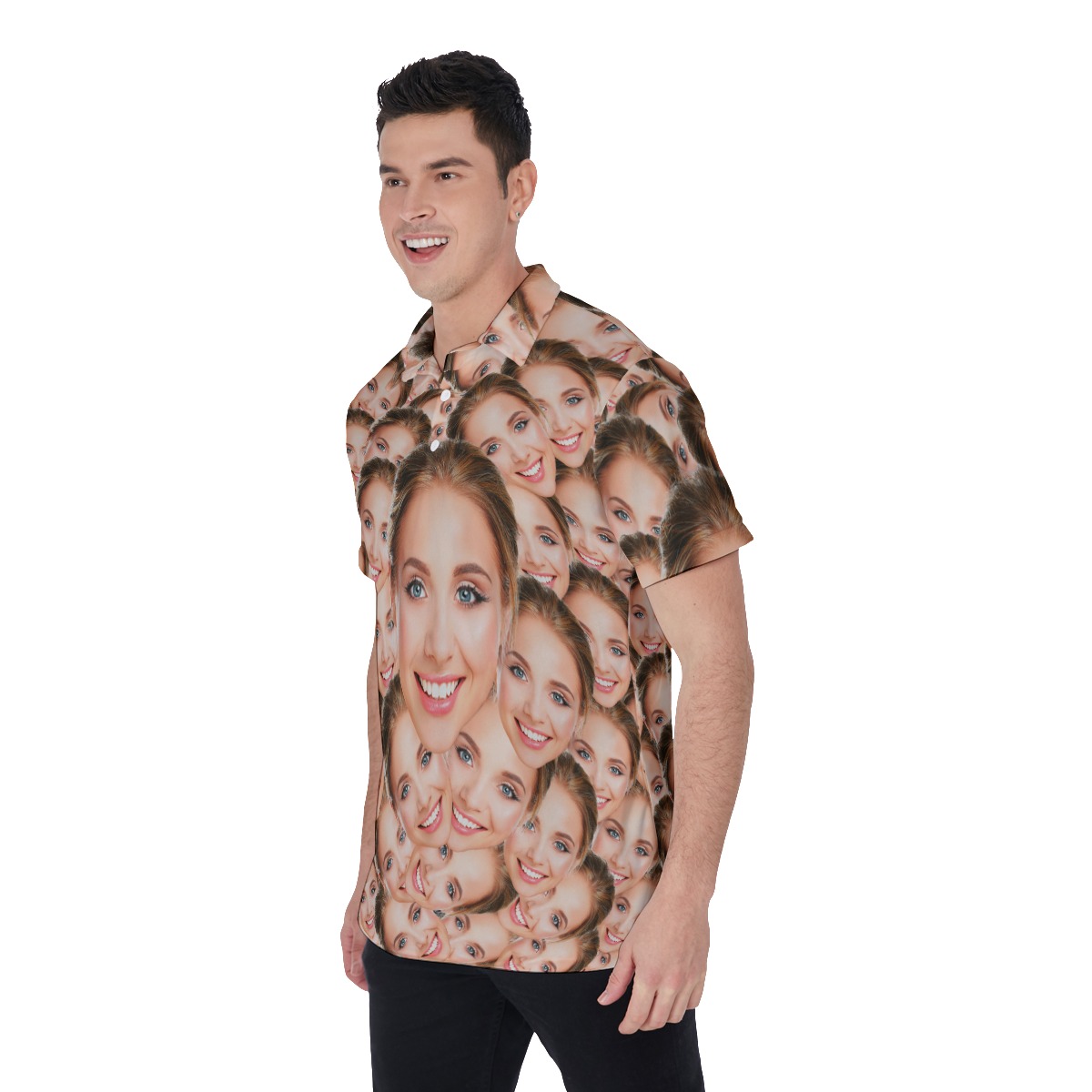 Funny Hawaiian Polo Shirt With Custom Face