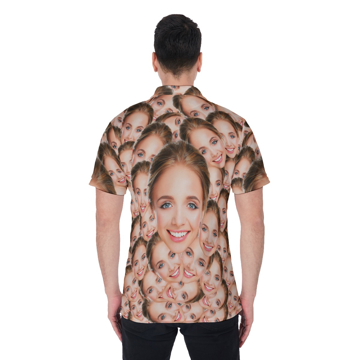 Funny Hawaiian Polo Shirt With Custom Face