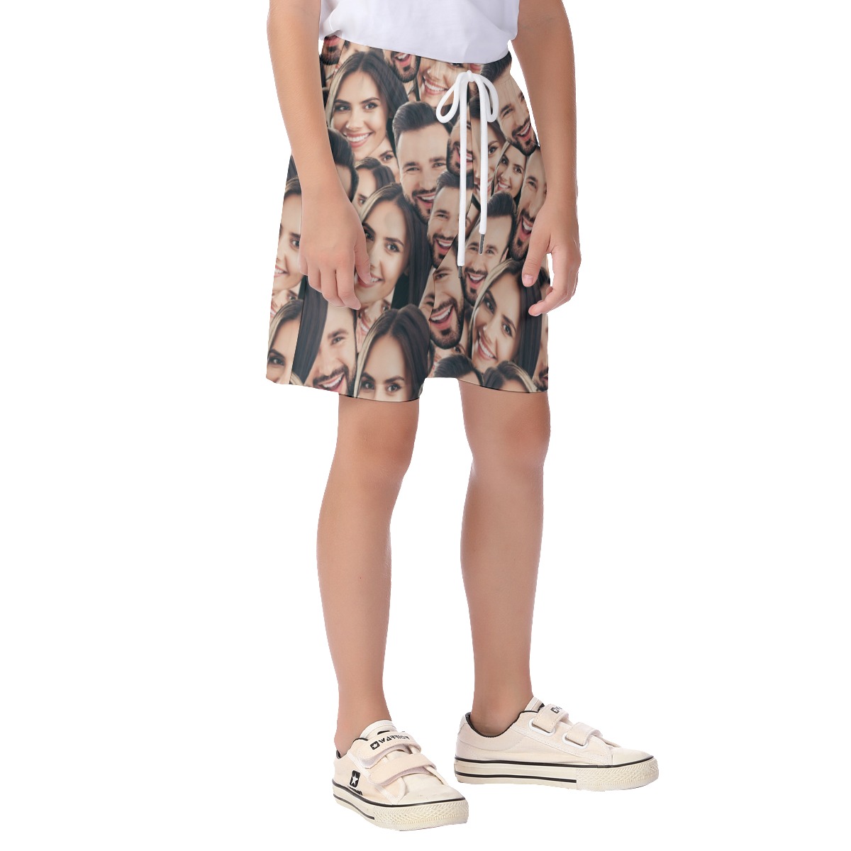 Cool Custom Faces Kid's Hawaiian Shorts
