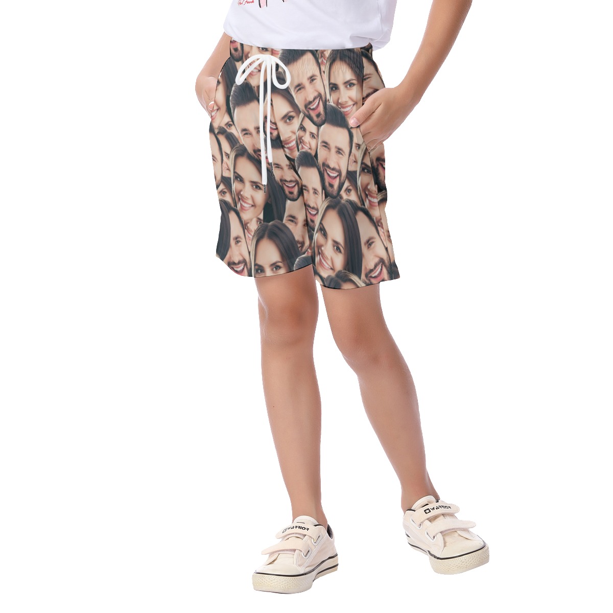 Cool Custom Faces Kid's Hawaiian Shorts