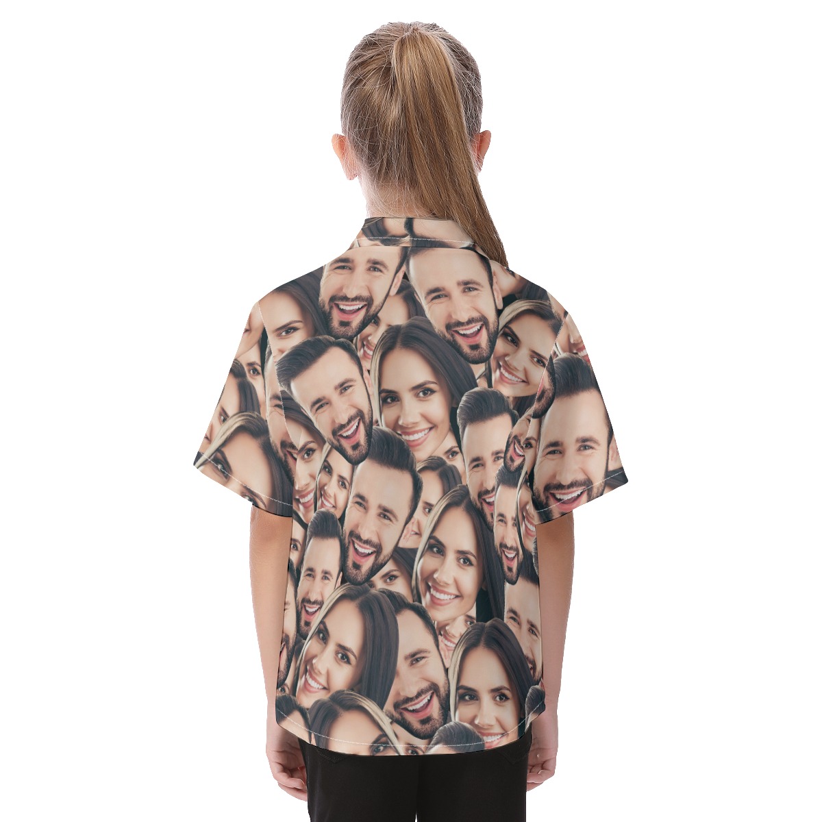 UpTo 2 Faces Custom Kid's Hawaiian Shirt