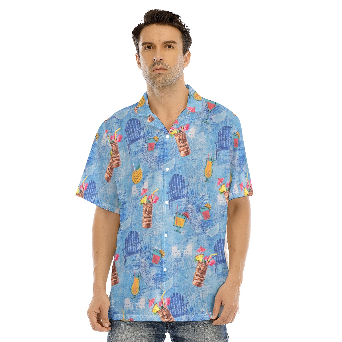 Tiki Drink Cocktails Hawaiian Shirt - variant image 1