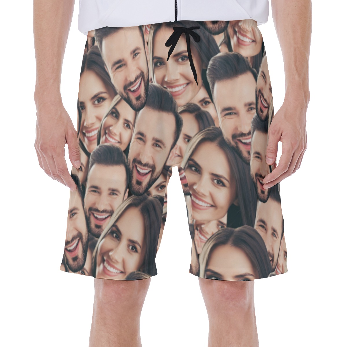 Men's Hawaiian Swim Trunks With Two Custom Faces - variant image 1