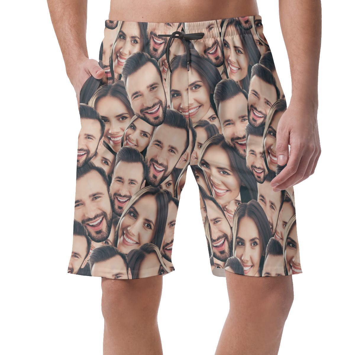 Men's Hawaiian Shorts With Custom Faces - variant image 1