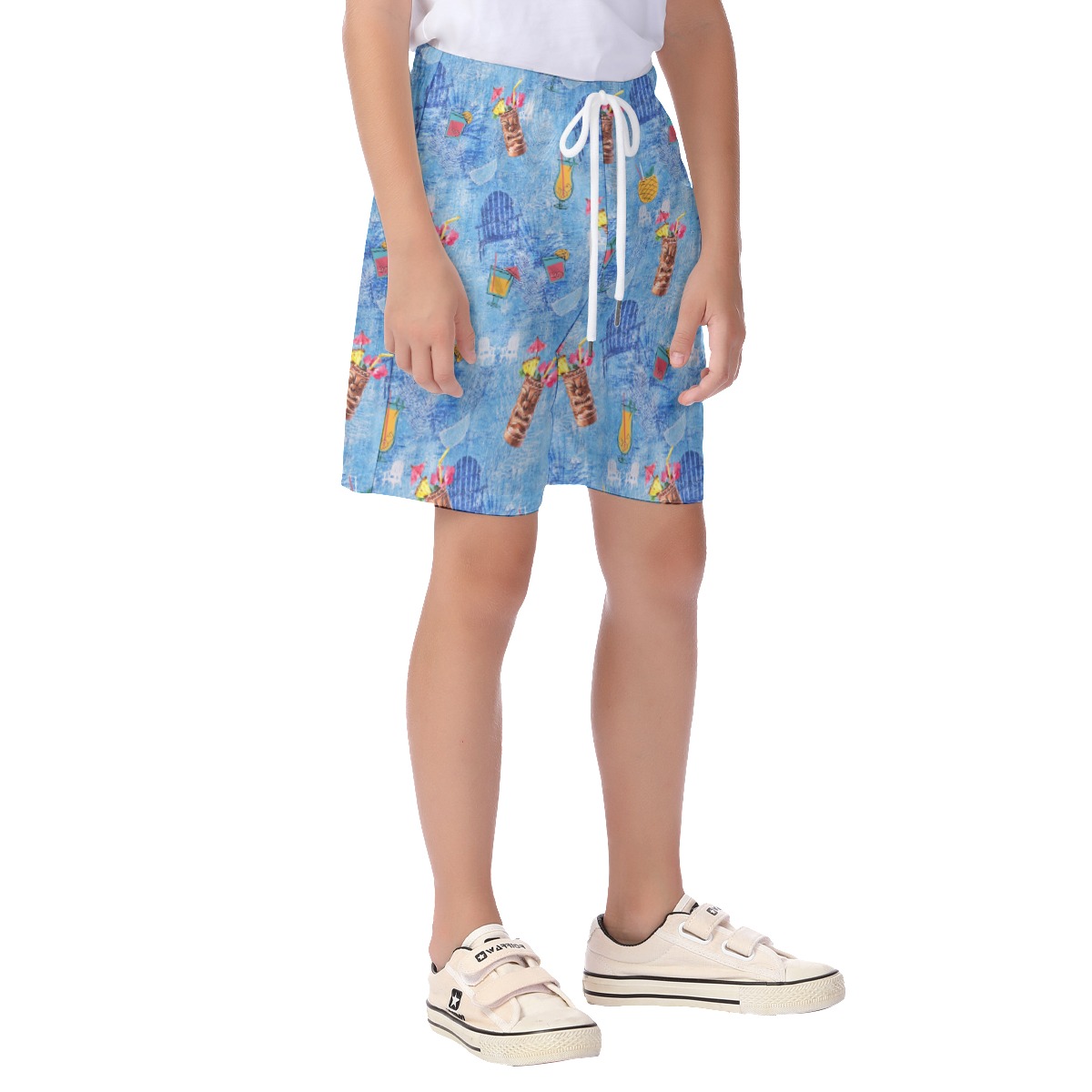Kid's Tiki Drinks Hawaiian Summer Shorts
