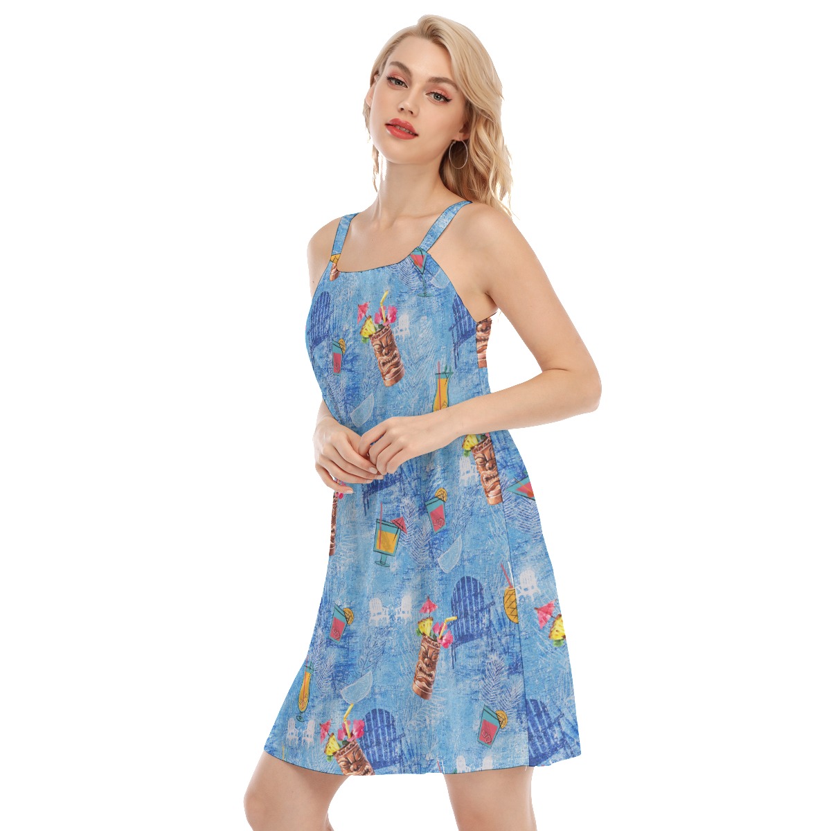 Tiki Bar Drinks Aloha Cami Dress For Women