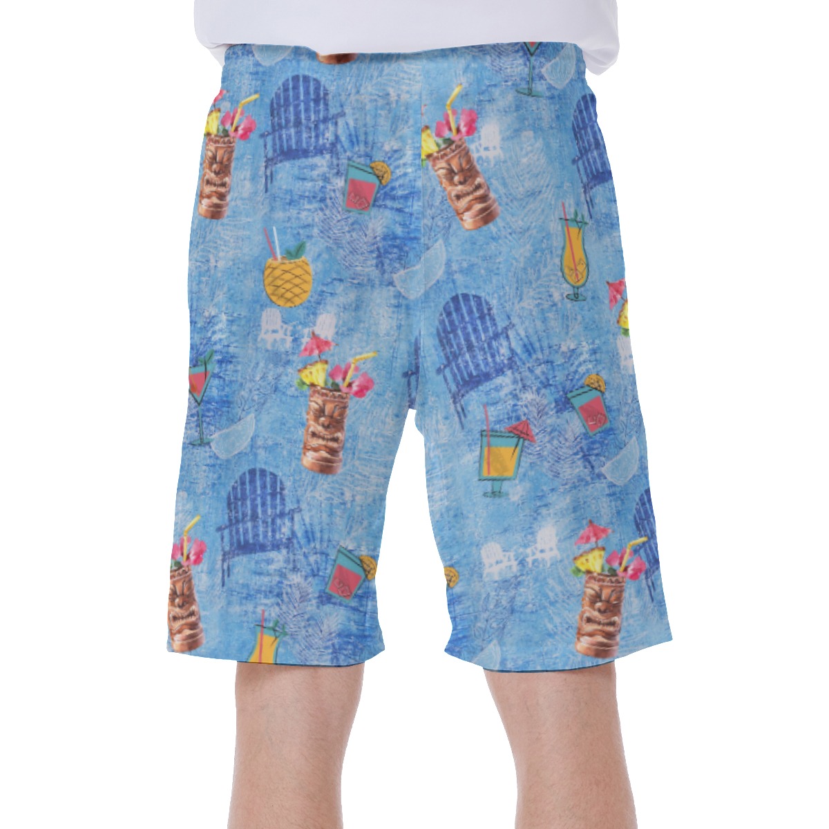 Tiki Bar Drinks Hawaiian Swimwear For Men