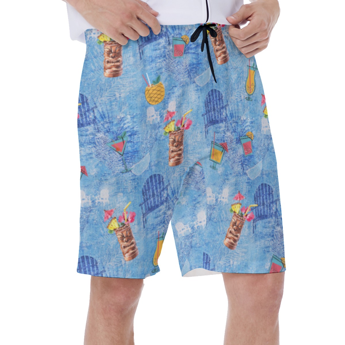 Tiki Bar Drinks Hawaiian Swimwear For Men