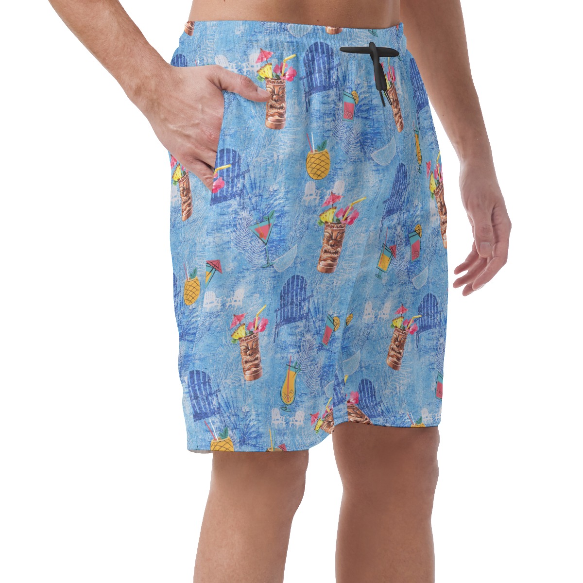 Tiki Drinks Summer Beach Shorts For Men