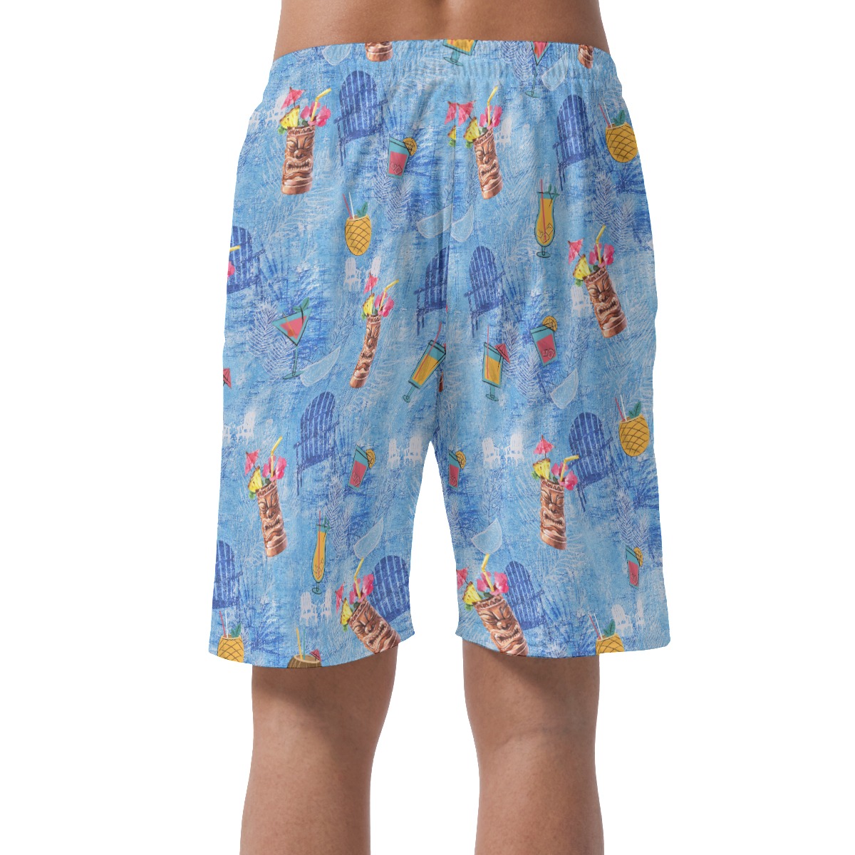 Tiki Drinks Summer Beach Shorts For Men