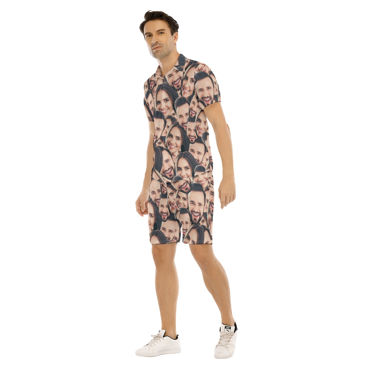 Custom 2 Faces Hawaiian Set For Men