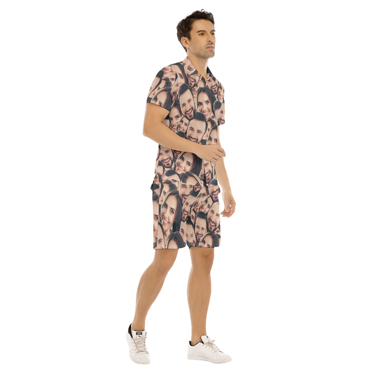 Custom 2 Faces Hawaiian Set For Men