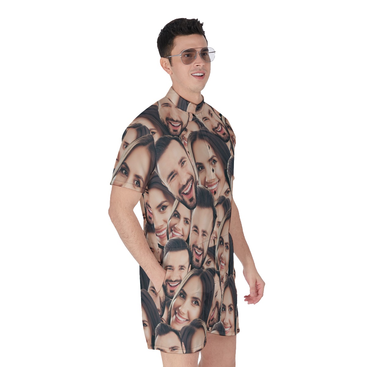 Funny Custom 2 Faces Men's Romper