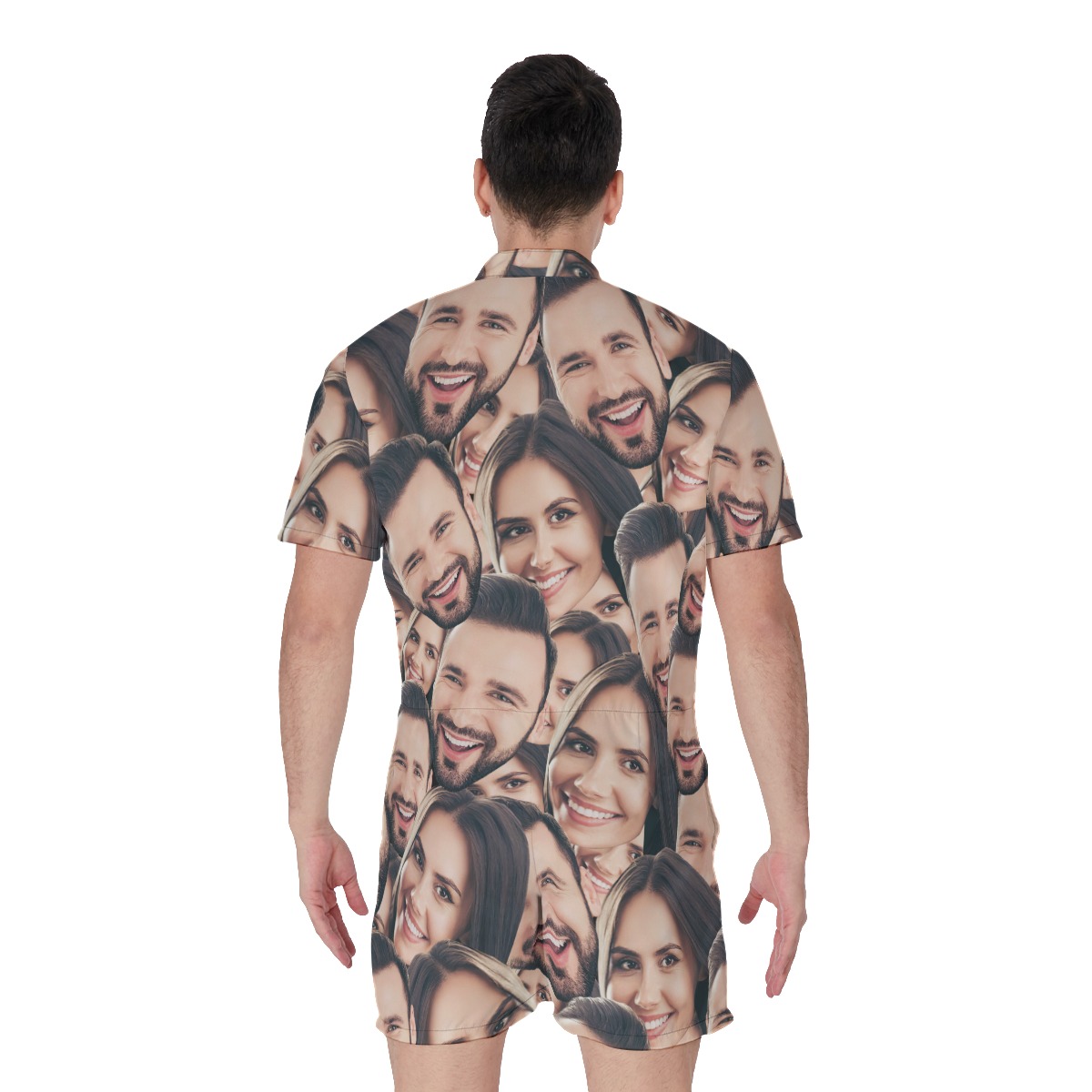 Funny Custom 2 Faces Men's Romper