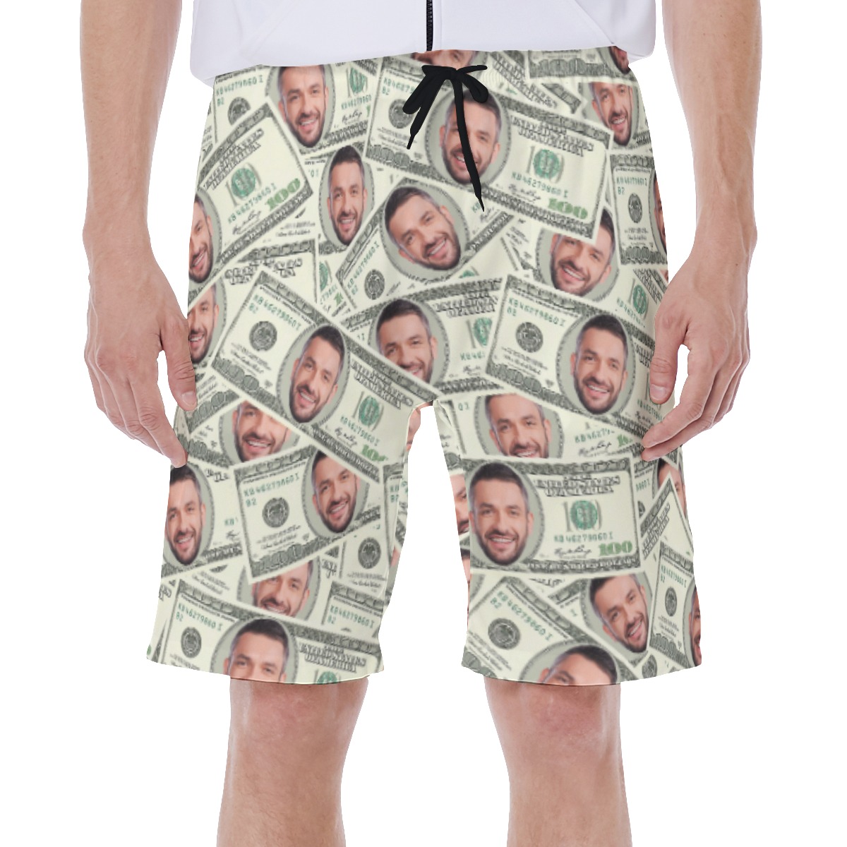 Cool Custom Face Money Hawaiian Swimwear For Men - variant image 1