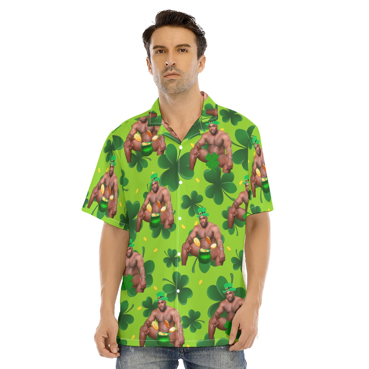 Men's Funny Barry Wood Luck Charm Hawaiian Shirt - variant image 1