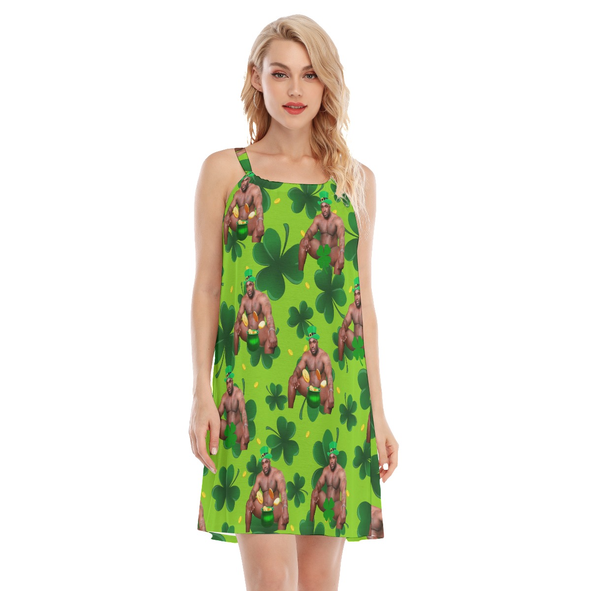 Barry Wood St Patrick Day Hawaiian Dress For Summer - variant image 1