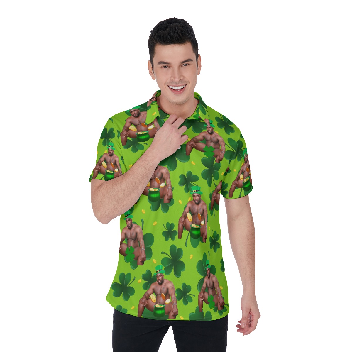 Funny Barry Wood Patrick Day Hawaiian Polo Shirt - variant image 1