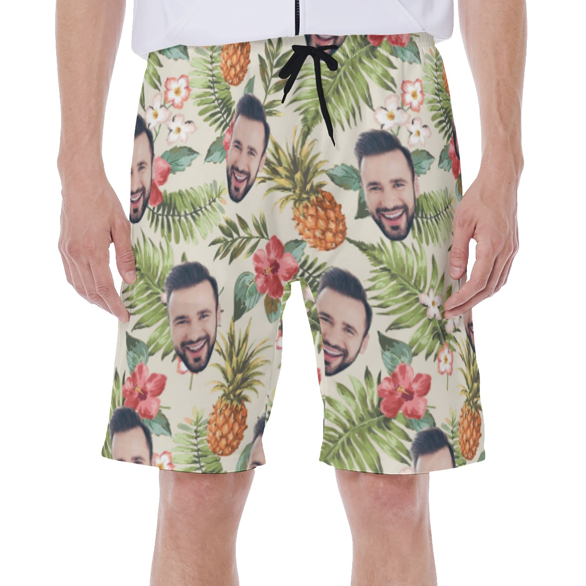 Funny Custom Face Swim Trunks For Men - variant image 1