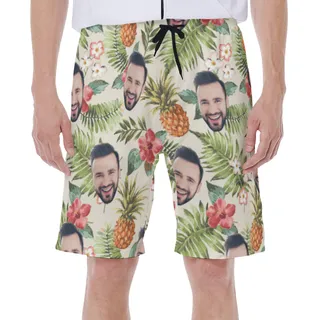 Funny Custom Face Swim Trunks For Men