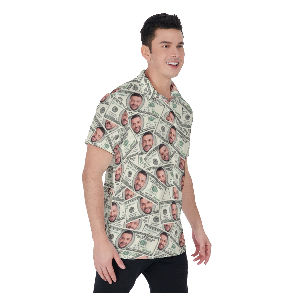 Unique Custom Face On Money Hawaiian Polo Shirt
