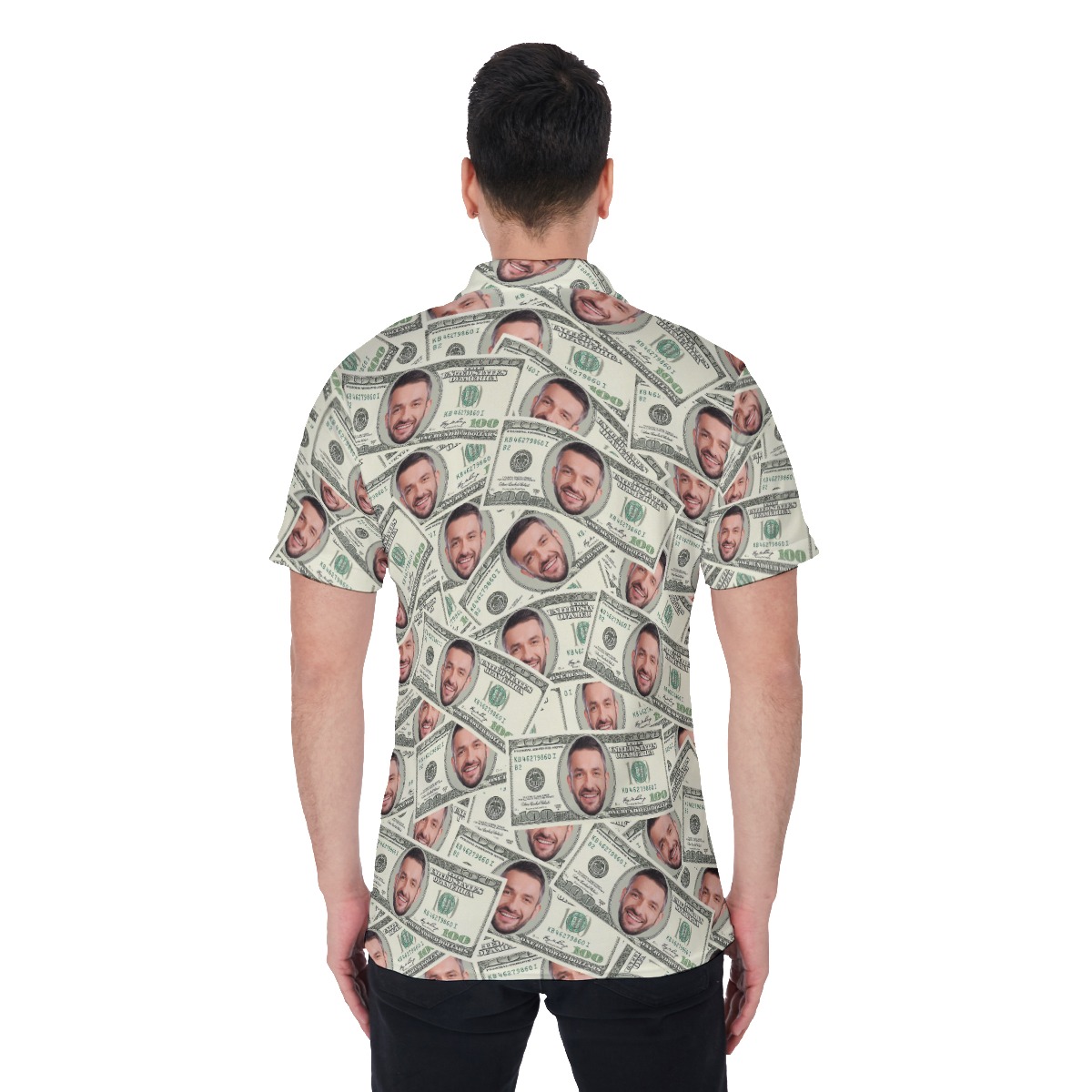Unique Custom Face On Money Hawaiian Polo Shirt