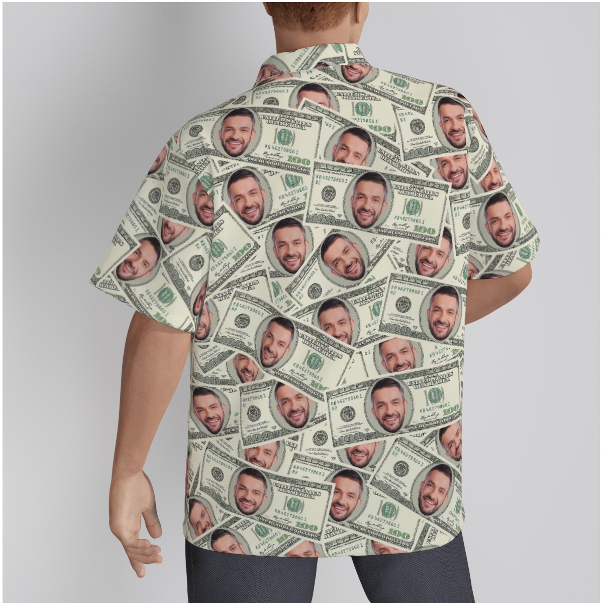 Funny Custom Face Money Hawaiian Shirt