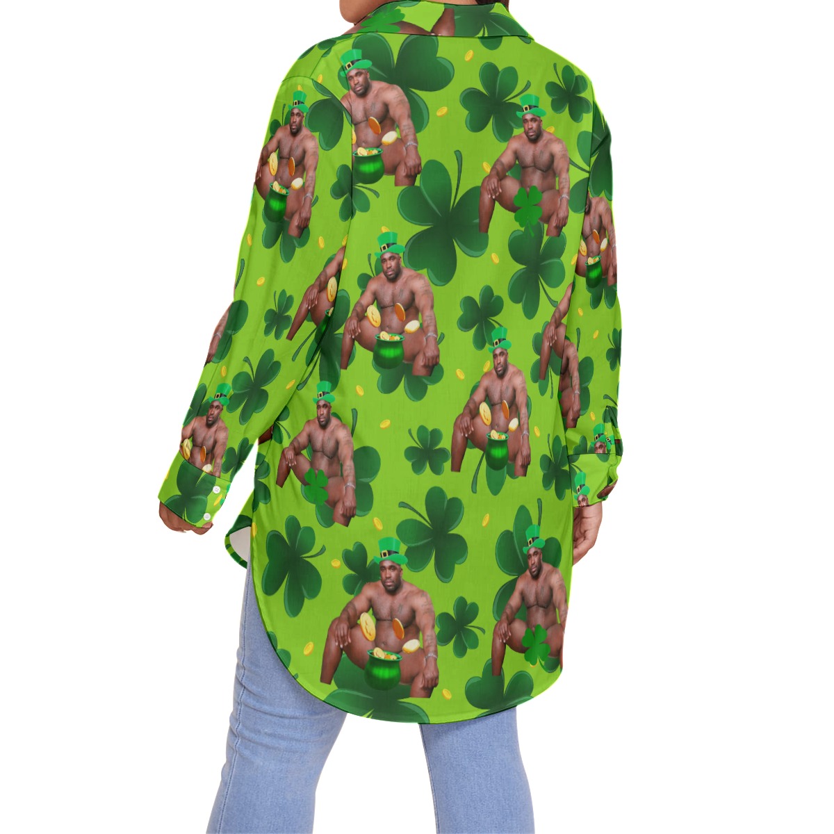 St Patrick Day Barry Wood Plus Size Hawaiian Shirt For Women